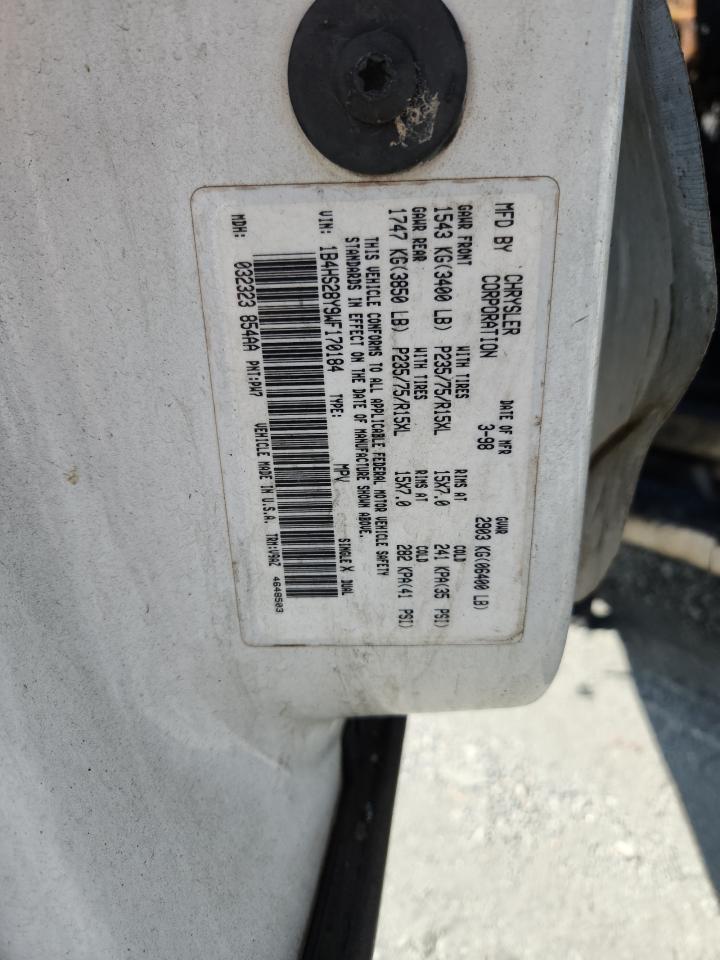 1998 Dodge Durango VIN: 1B4HS28Y9WF170184 Lot: 87272775