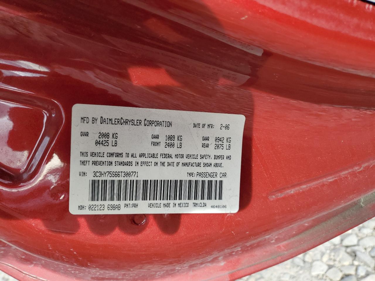 2006 Chrysler Pt Cruiser Gt VIN: 3C3HY75S66T300771 Lot: 84989845
