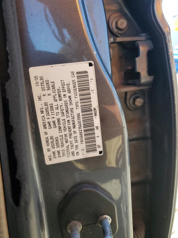 2005 Acura 3.2Tl VIN: 19UUA66276A007994 Lot: 86317655