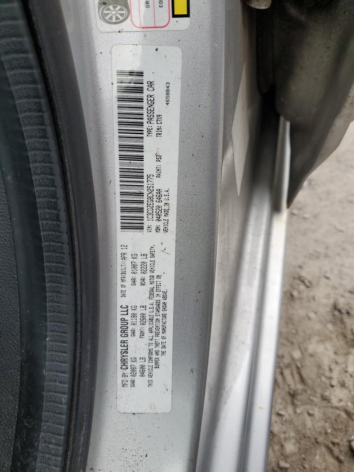 2012 Dodge Avenger Sxt VIN: 1C3CDZEG8CN251775 Lot: 86815975