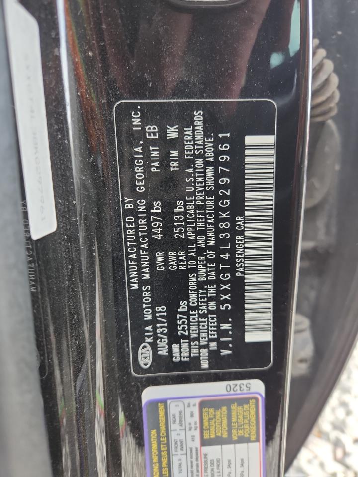 2019 Kia Optima Lx VIN: 5XXGT4L38KG297961 Lot: 84522985