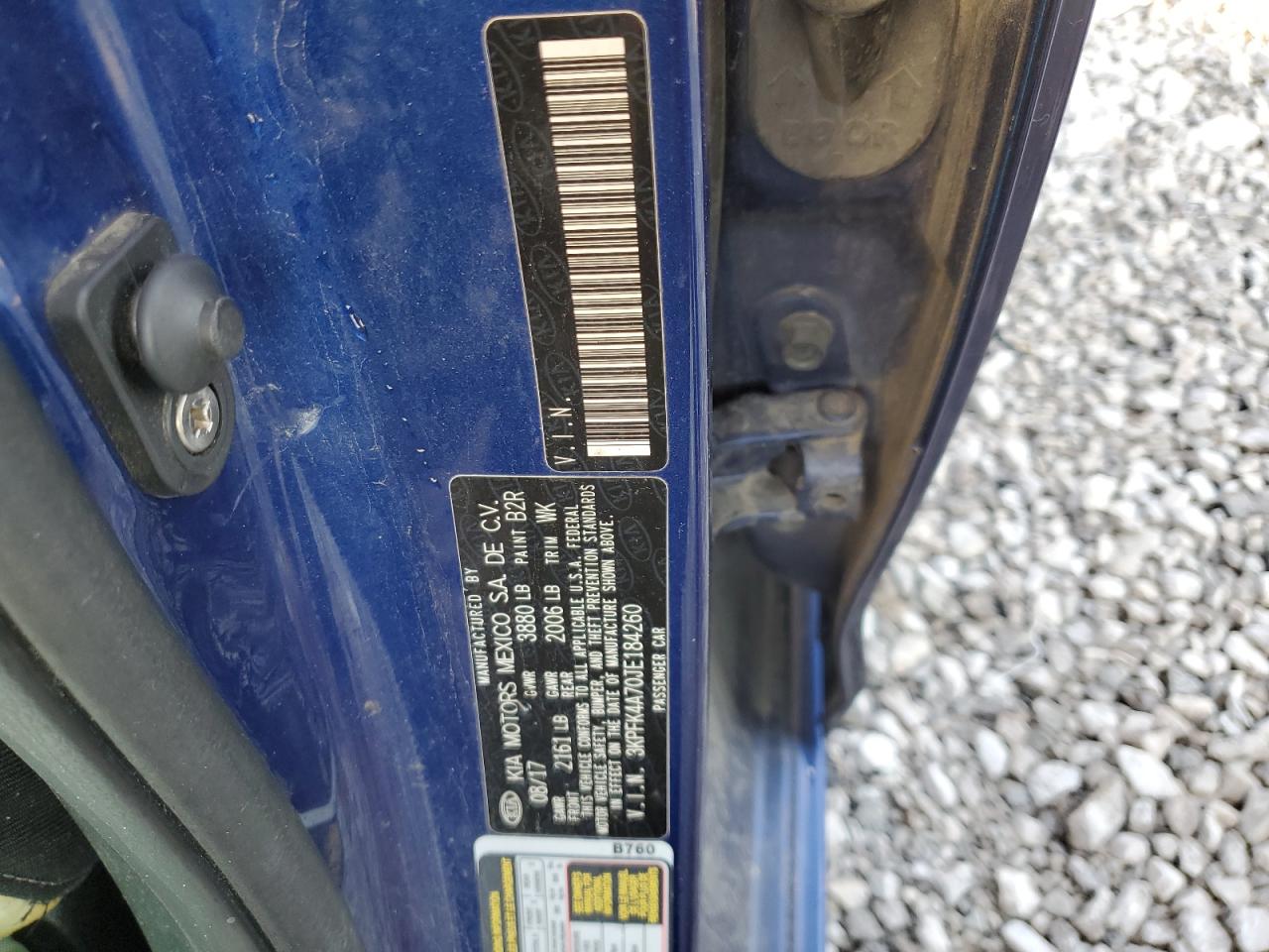 2018 Kia Forte Lx VIN: 3KPFK4A70JE184260 Lot: 82653335