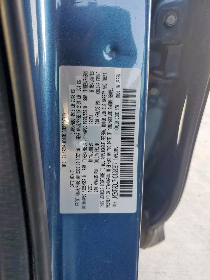 2017 Mazda Cx-5 Grand Touring VIN: JM3KFADL7H0188357 Lot: 84646225