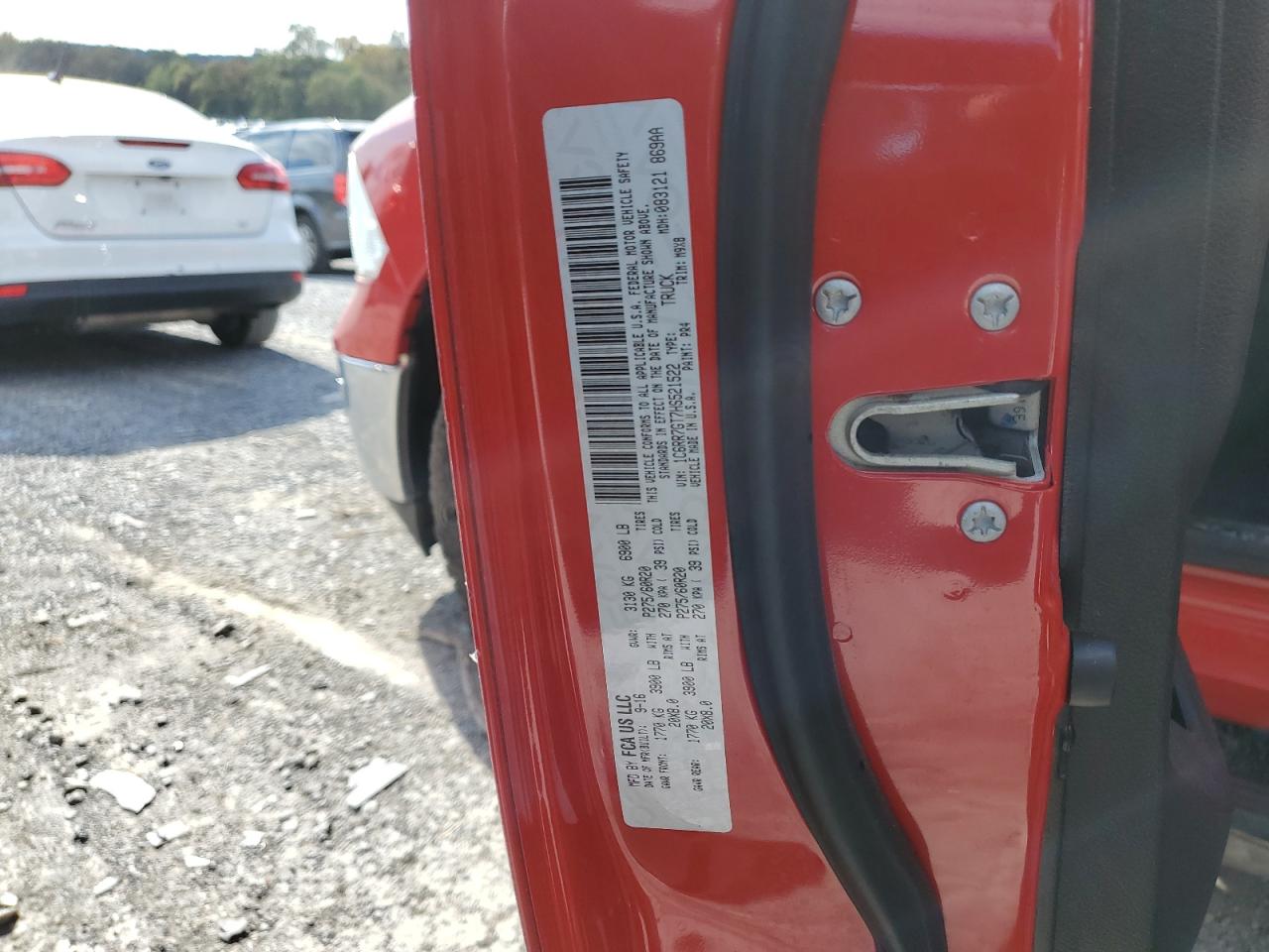 2017 Ram 1500 Slt VIN: 1C6RR7GT7HS521522 Lot: 86234705