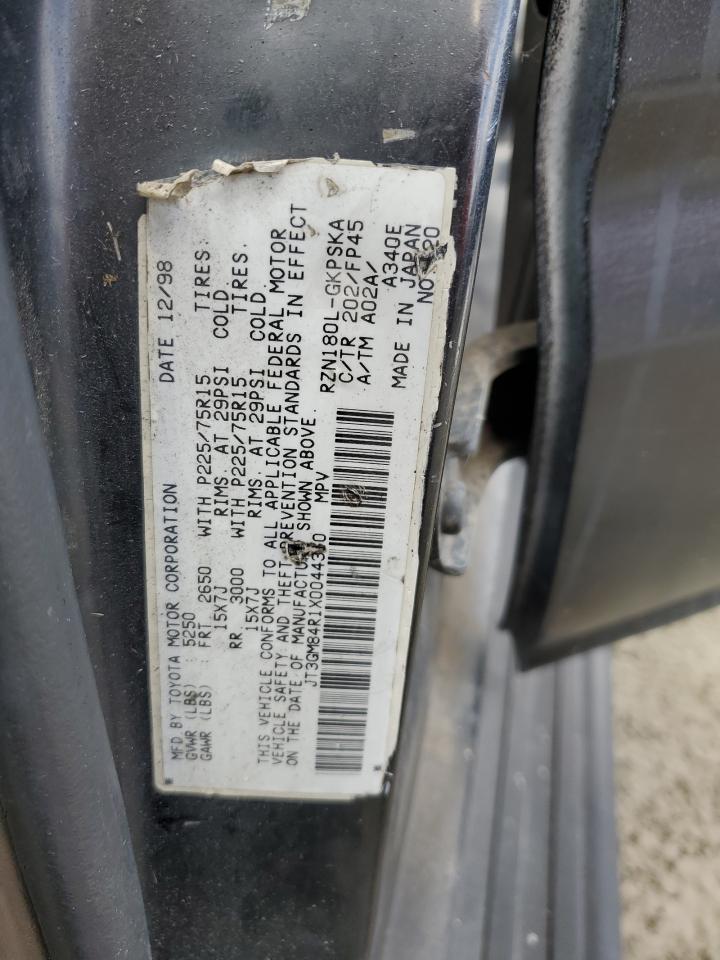 1999 Toyota 4Runner VIN: JT3GM84R1X0044310 Lot: 82507945