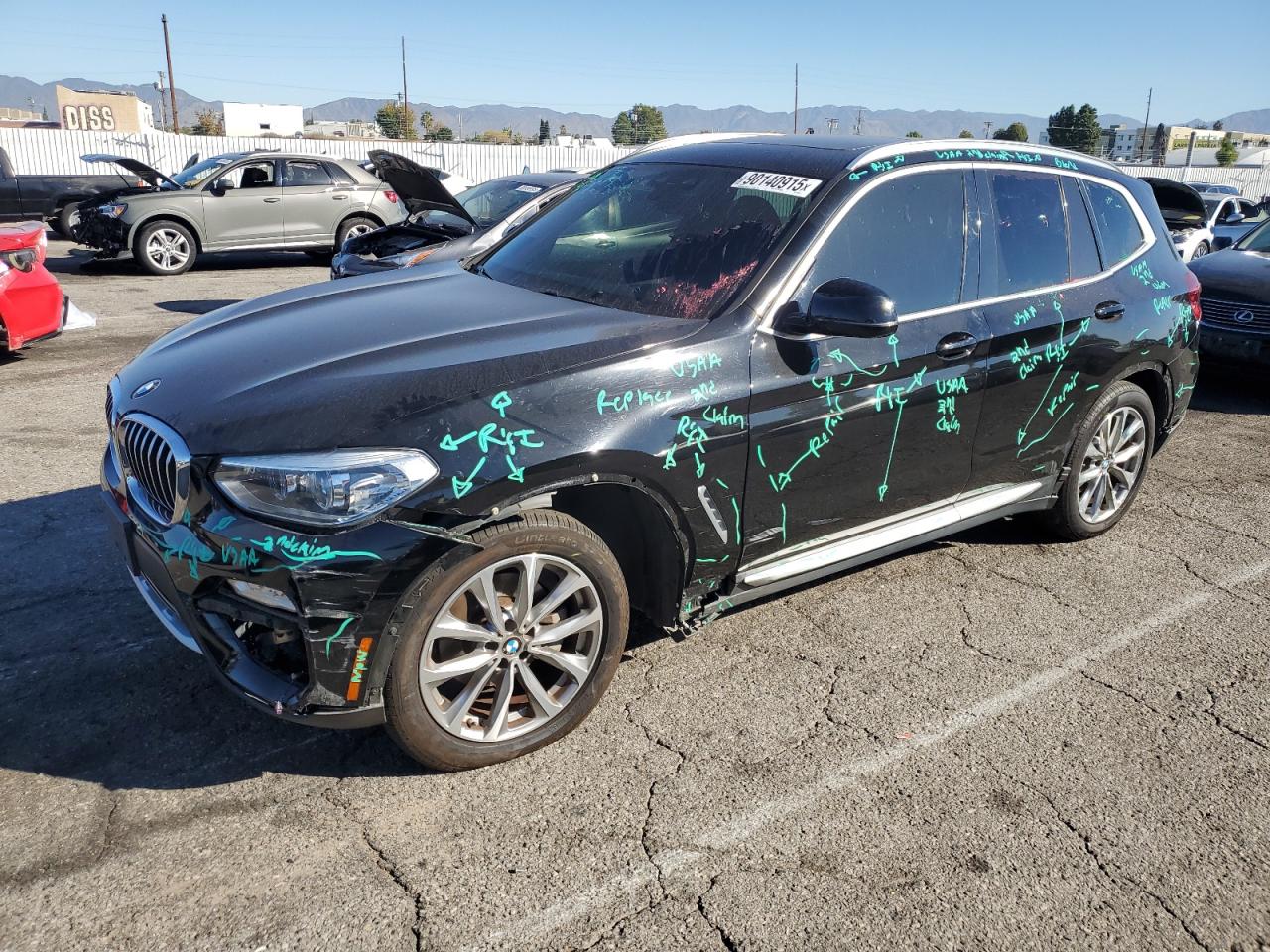 2019 BMW X3 Sdrive30I VIN: 5UXTR7C50KLE96584 Lot: 90140915