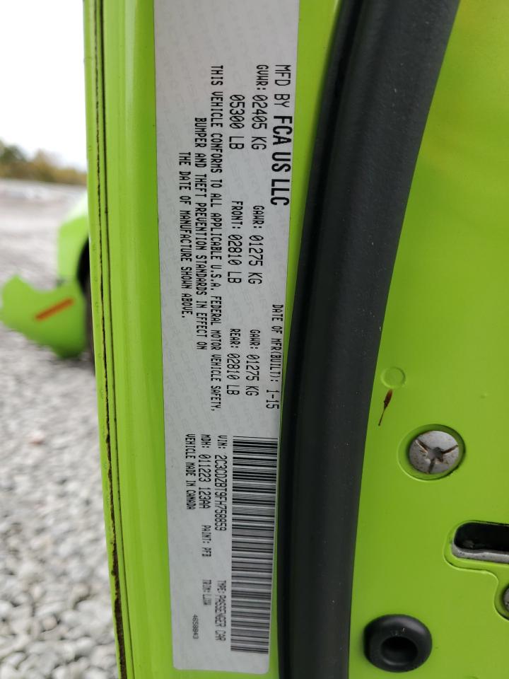 2015 Dodge Challenger Sxt Plus VIN: 2C3CDZBT9FH758859 Lot: 89991995