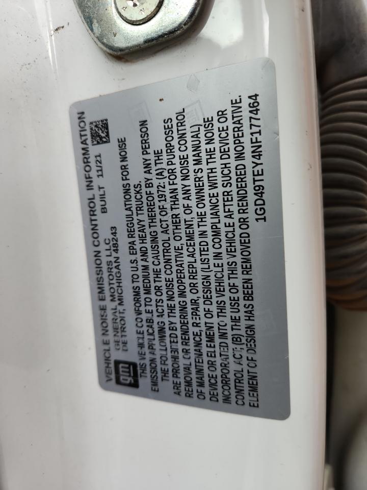 2022 GMC Sierra K3500 Sle VIN: 1GD49TEY4NF177464 Lot: 91053285