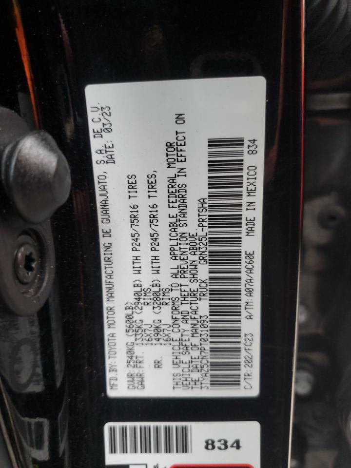 2023 Toyota Tacoma Double Cab VIN: 3TYAZ5CN7PT031093 Lot: 84966875