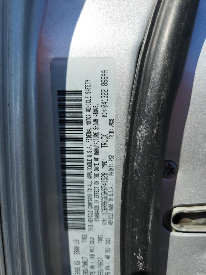 2017 Ram 1500 Slt VIN: 1C6RR6GG5HS741528 Lot: 86858835