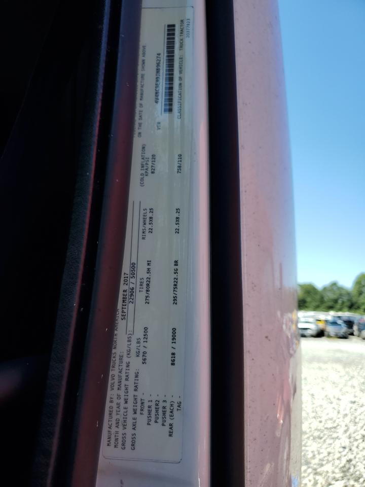 2018 Volvo Vnl Semi Truck VIN: 4V4NC9EH9JN896274 Lot: 81437605