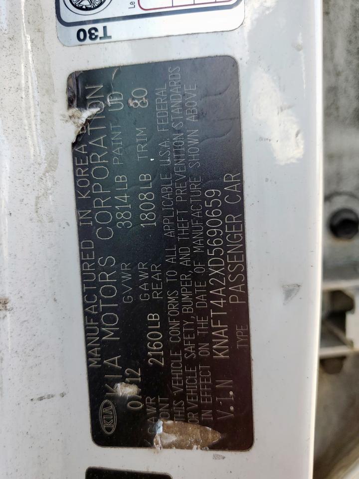 2013 Kia Forte Lx VIN: KNAFT4A2XD5690659 Lot: 82188775