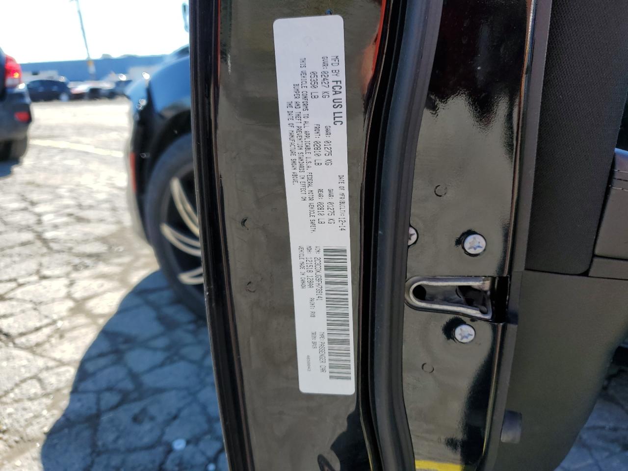 2015 Dodge Charger Sxt VIN: 2C3CDXJG9FH739141 Lot: 85901705