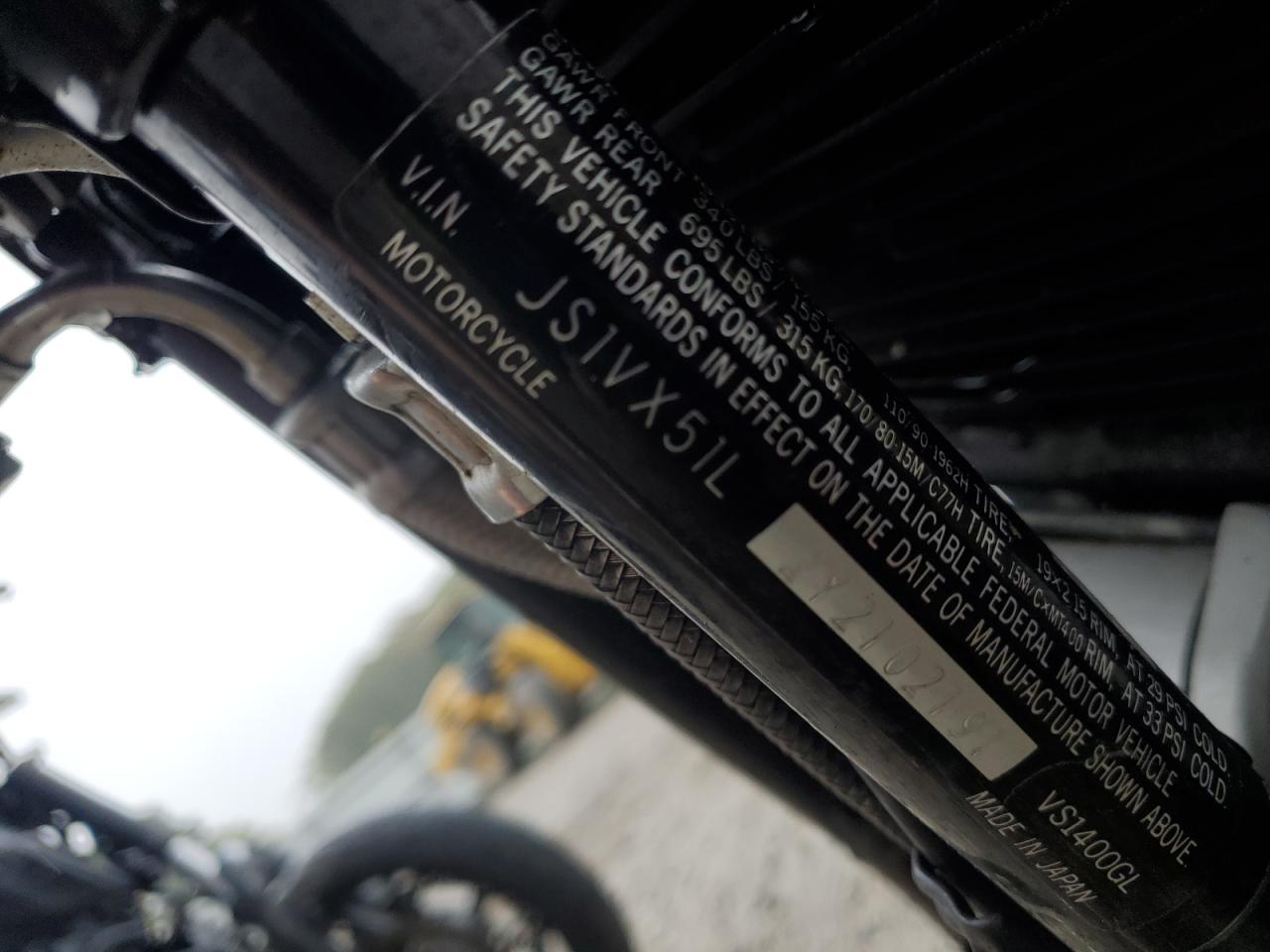 2000 Suzuki Vs1400 Glp VIN: JS1VX51L2Y2102191 Lot: 86243775