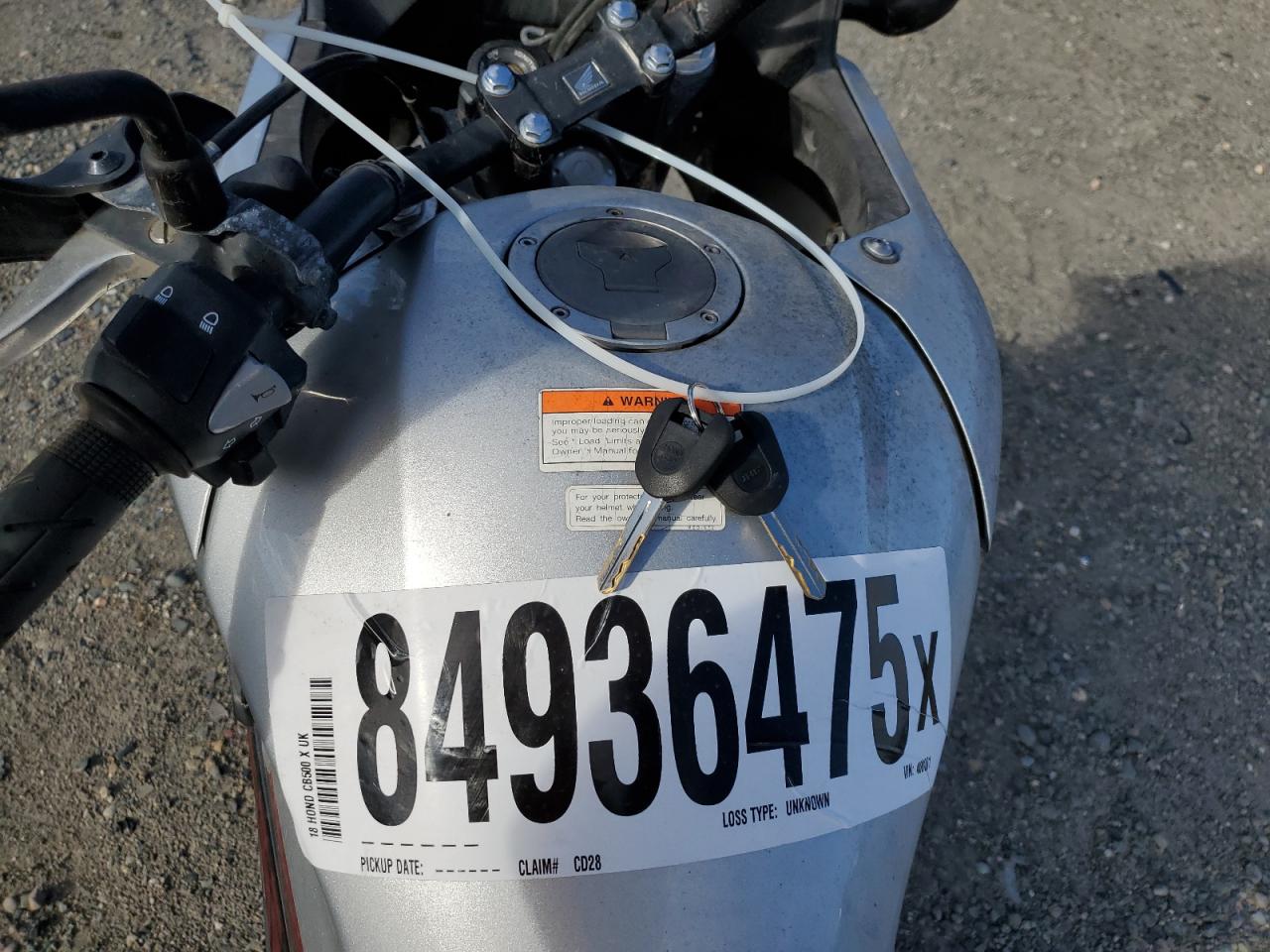 2018 Honda Cb500 X VIN: MLHPC4618J5400001 Lot: 84936475