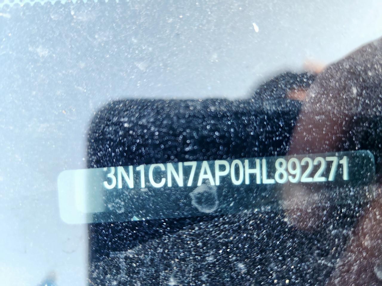 2017 Nissan Versa S VIN: 3N1CN7AP0HL892271 Lot: 84788265