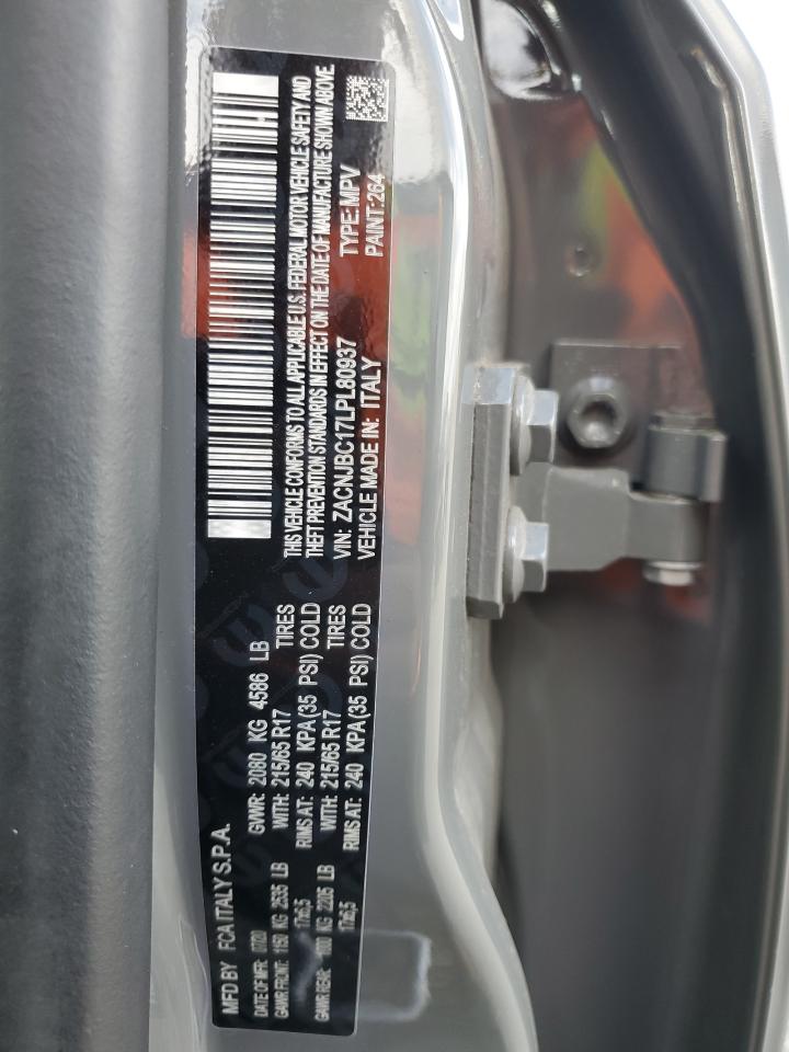 2020 Jeep Renegade Trailhawk VIN: ZACNJBC17LPL80937 Lot: 86513705