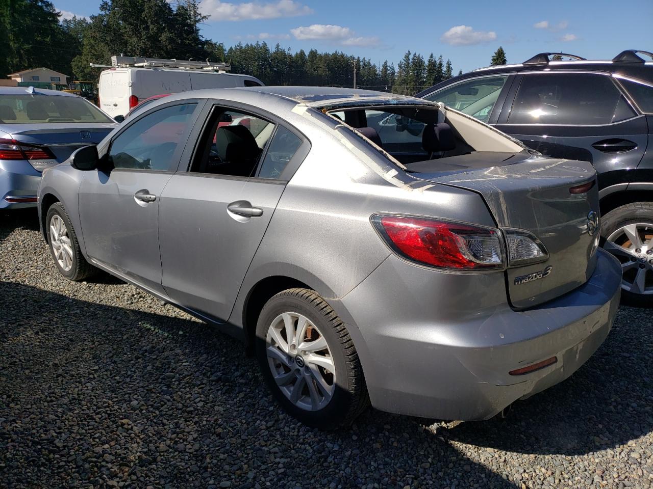 2013 Mazda 3 I silver sedan gas JM1BL1V81D1707208 photo #3