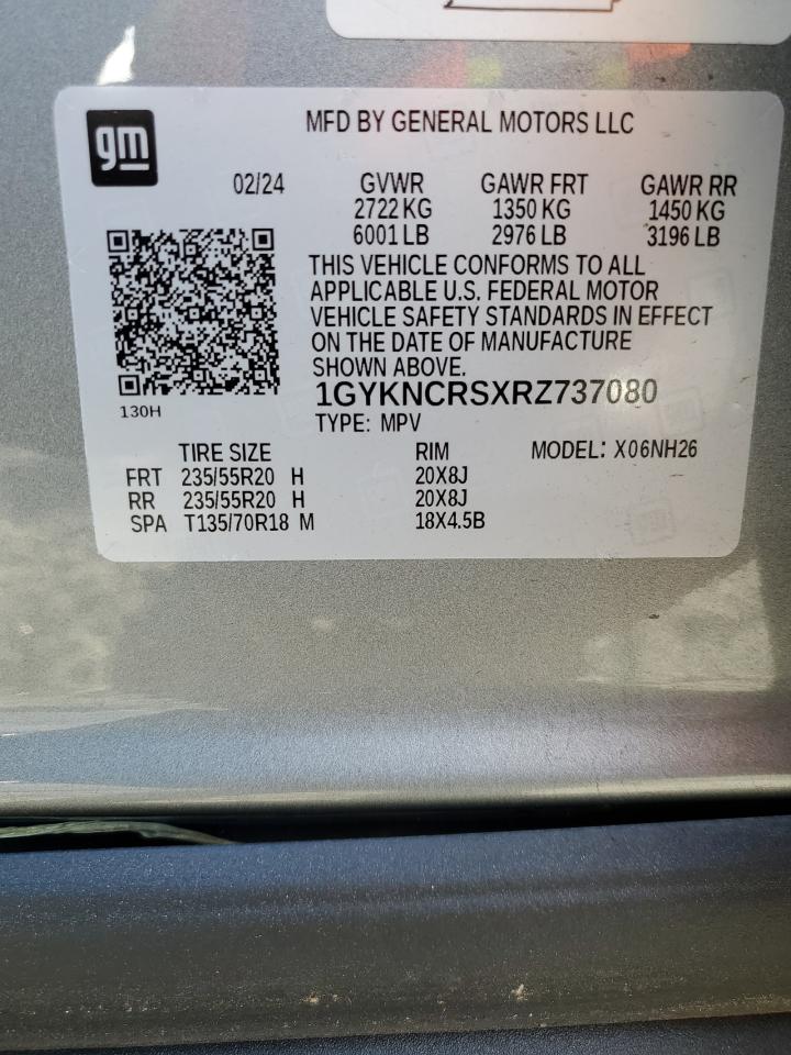 2024 Cadillac Xt5 Premium Luxury VIN: 1GYKNCRSXRZ737080 Lot: 82269905