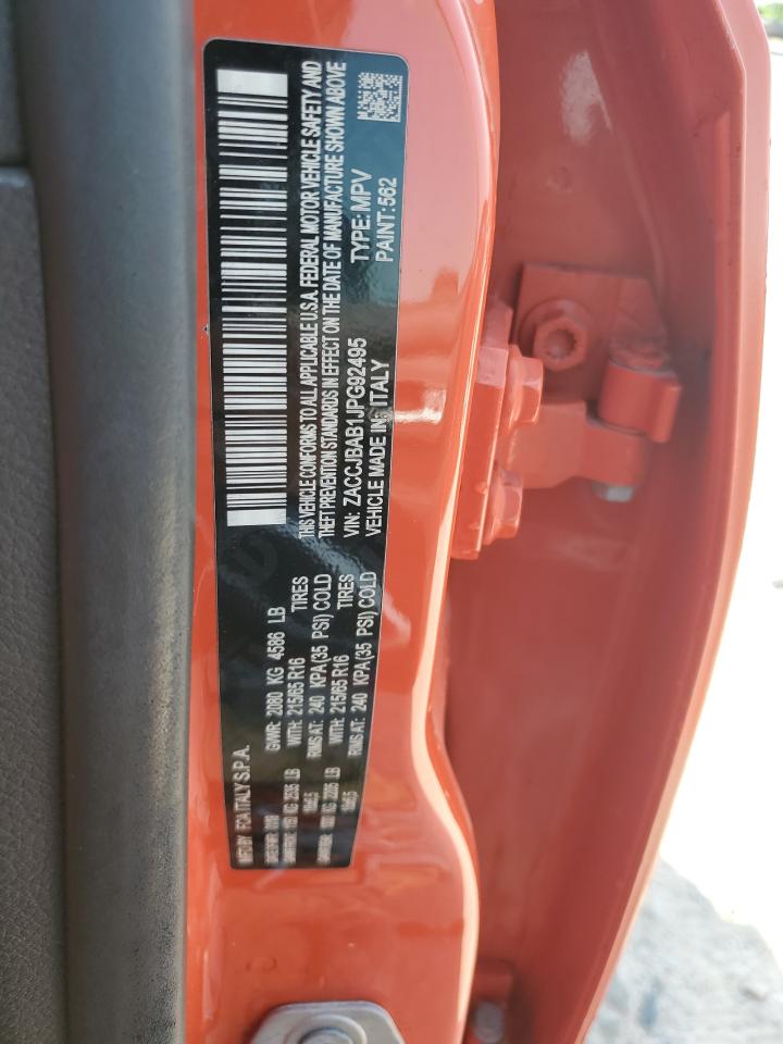 2018 Jeep Renegade Sport VIN: ZACCJBAB1JPG92495 Lot: 84913915