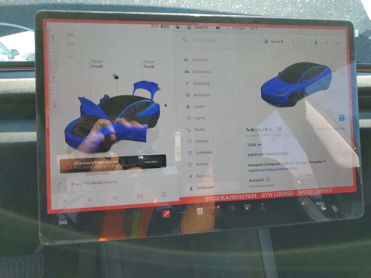 2025 Tesla Model 3 VIN: 5YJ3E1EA7SF027934 Lot: 87295335