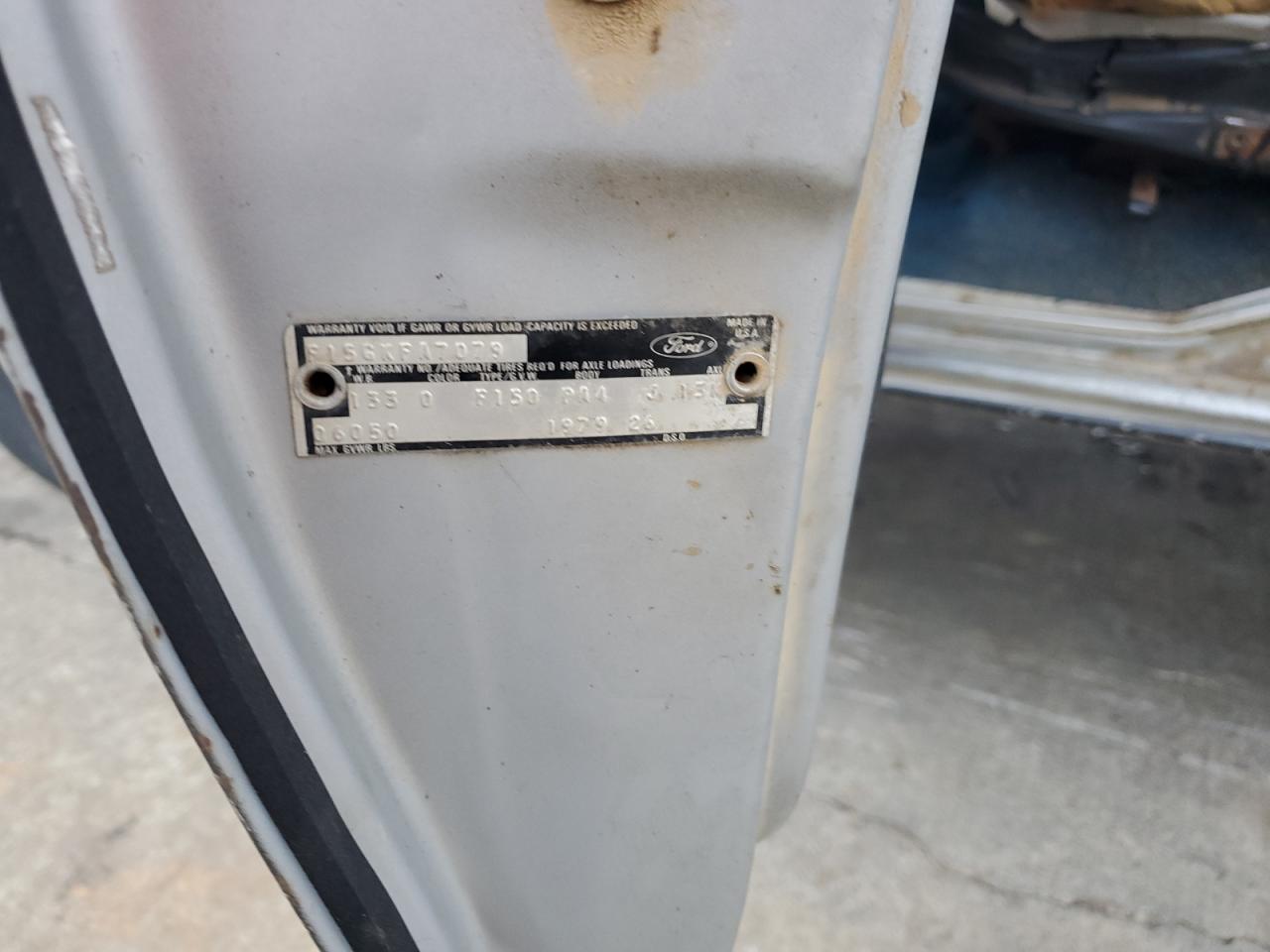 1979 Ford F-150 VIN: F15GKFA7079 Lot: 86096655