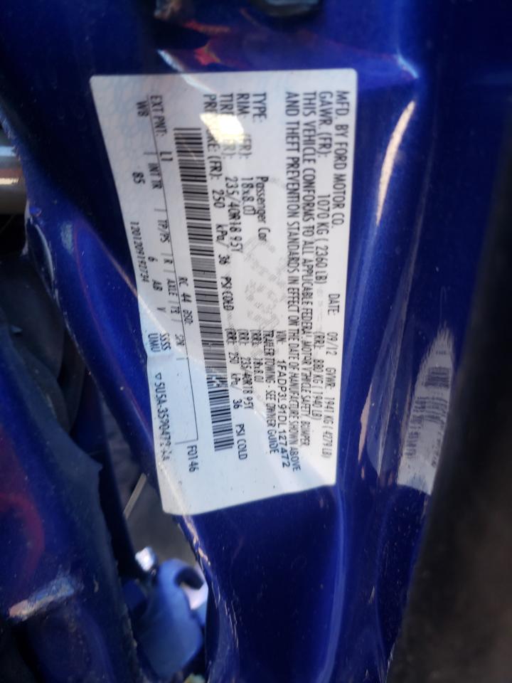 2013 Ford Focus St VIN: 1FADP3L91DL127472 Lot: 85831255