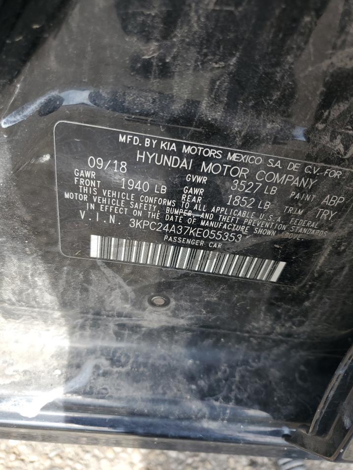 2019 Hyundai Accent Se VIN: 3KPC24A37KE055353 Lot: 86146045