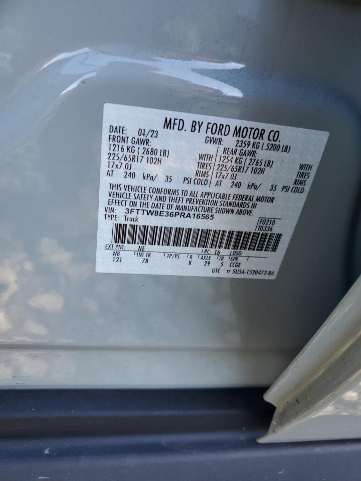 2023 Ford Maverick Xl VIN: 3FTTW8E36PRA16565 Lot: 89893765