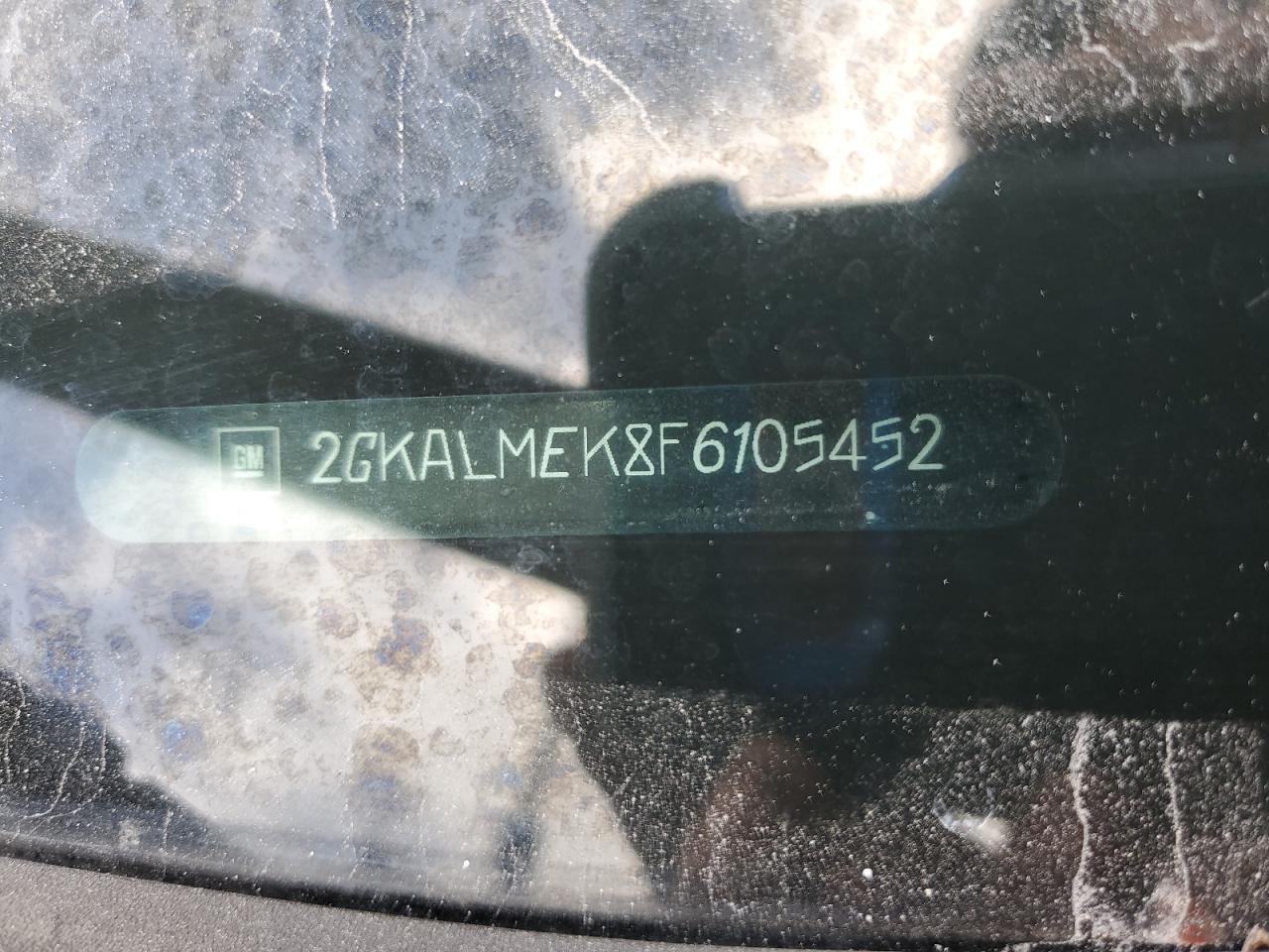 2015 GMC Terrain Sle VIN: 2GKALMEK8F6105452 Lot: 84894845