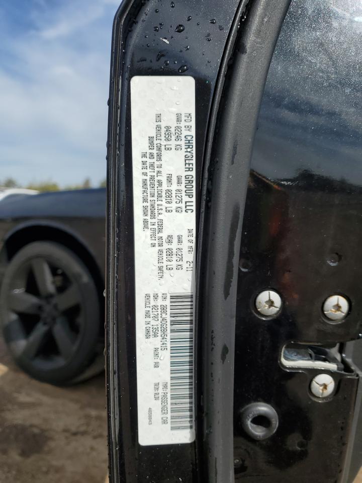 2011 Dodge Challenger VIN: 2B3CJ4DG2BH541415 Lot: 84647005