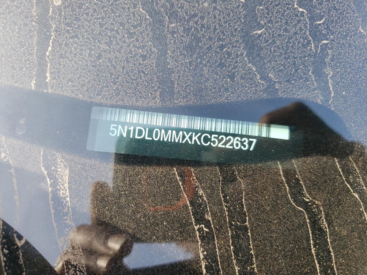 2019 Infiniti Qx60 Luxe VIN: 5N1DL0MMXKC522637 Lot: 84186425