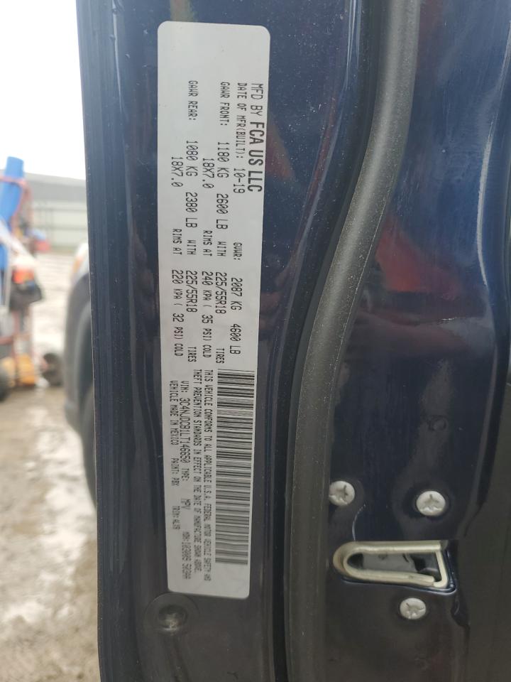 2020 Jeep Compass Limited VIN: 3C4NJDCB1LT146650 Lot: 87375915