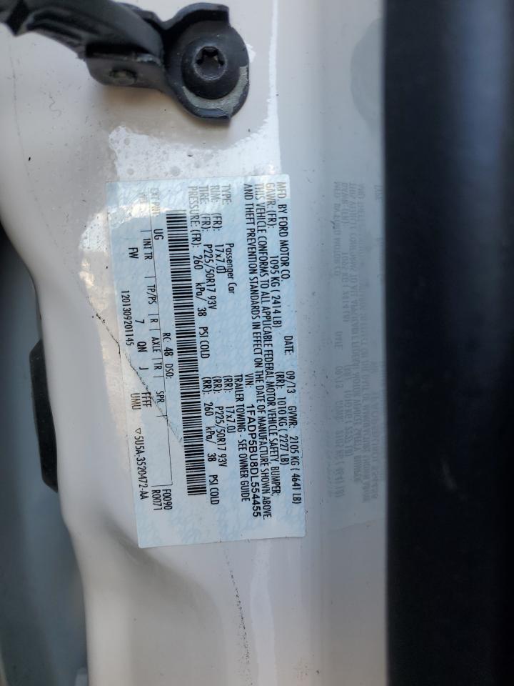 2013 Ford C-Max Sel VIN: 1FADP5BU8DL554455 Lot: 86796285