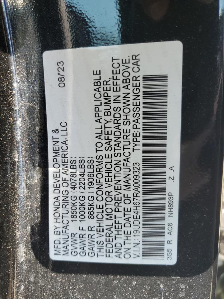 2024 Acura Integra A-Spec Tech VIN: 19UDE4H67RA009323 Lot: 85679895