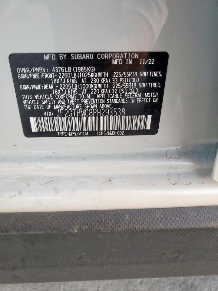 2023 Subaru Crosstrek Limited VIN: JF2GTHMC8PH293538 Lot: 85588575