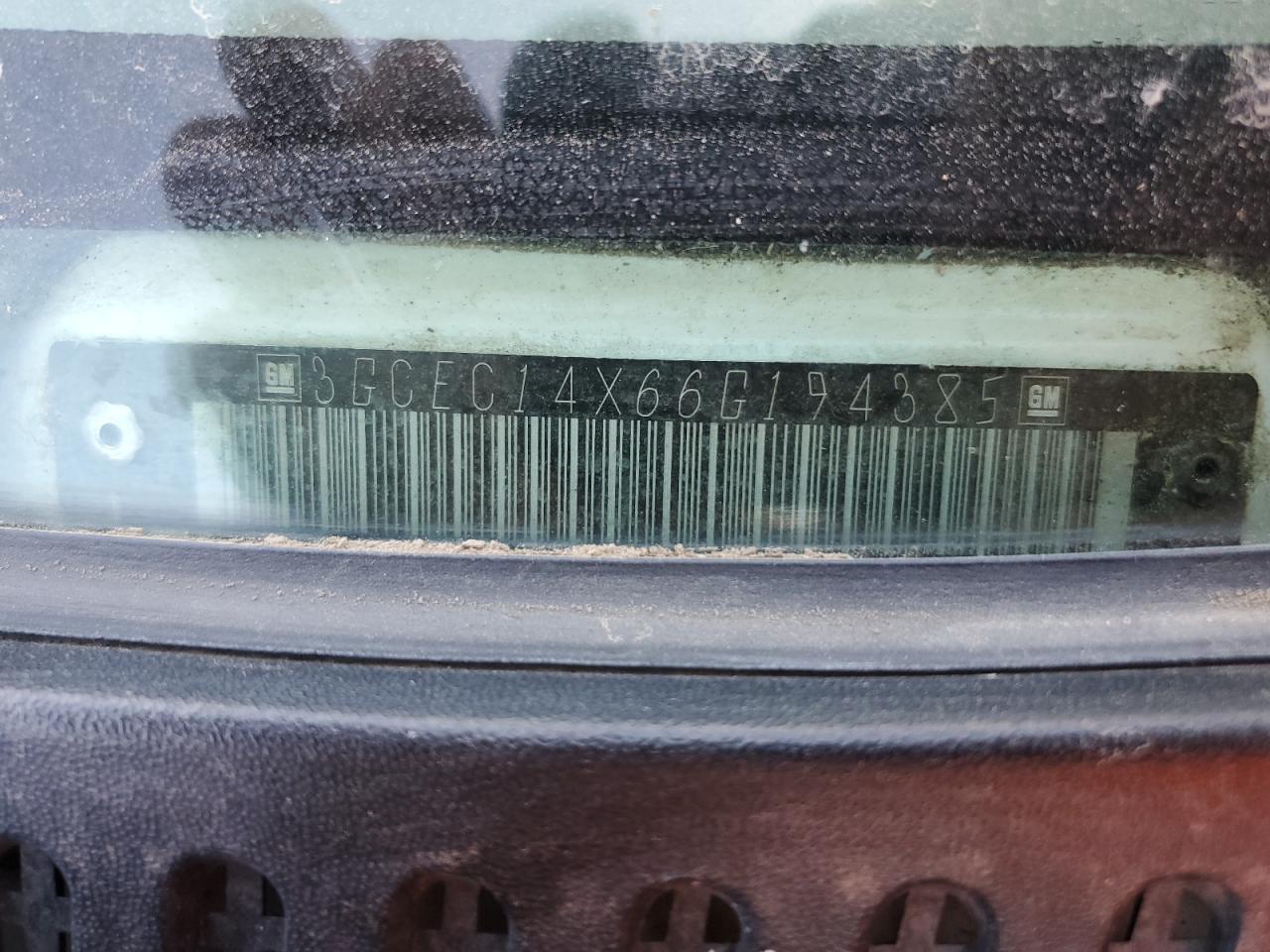 2006 Chevrolet Silverado C1500 VIN: 3GCEC14X66G194385 Lot: 85356075