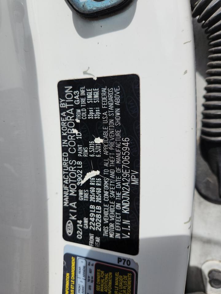 2014 Kia Soul VIN: KNDJN2A29E7065946 Lot: 84573295