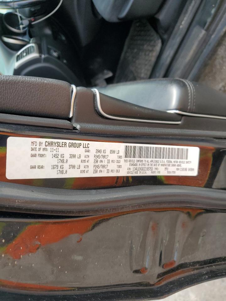 2012 Jeep Grand Cherokee Laredo VIN: 1C4RJEAG6CC185753 Lot: 84592645