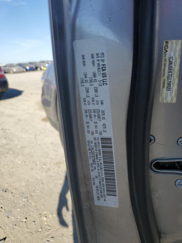 2016 Jeep Compass Latitude VIN: 1C4NJDEB7GD758523 Lot: 90304905