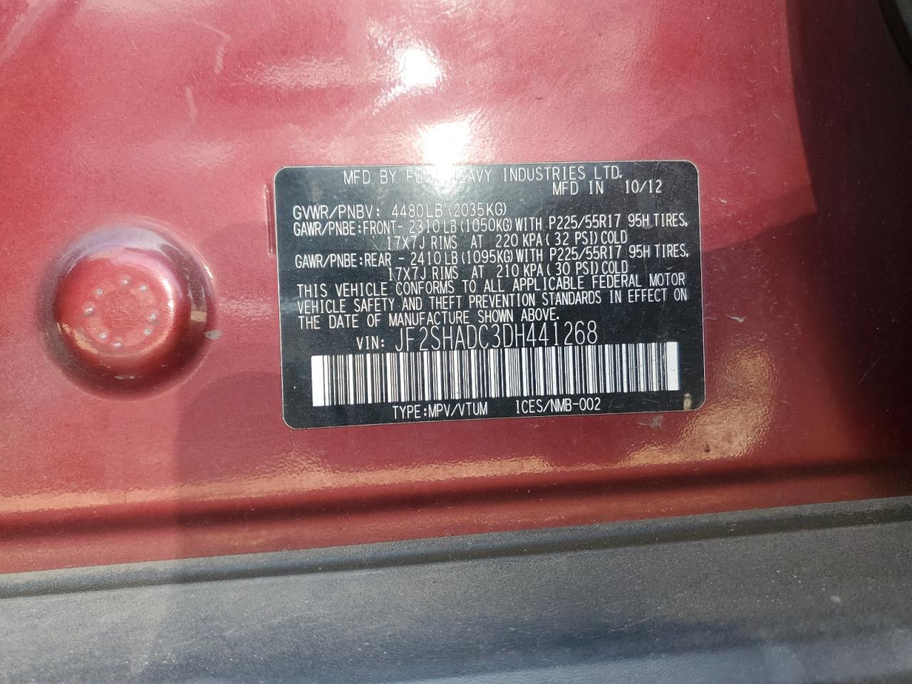 2013 Subaru Forester 2.5X Premium VIN: JF2SHADC3DH441268 Lot: 81885945