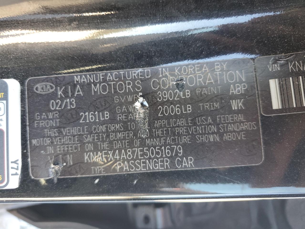 2014 Kia Forte Ex VIN: KNAFX4A87E5051679 Lot: 80091585