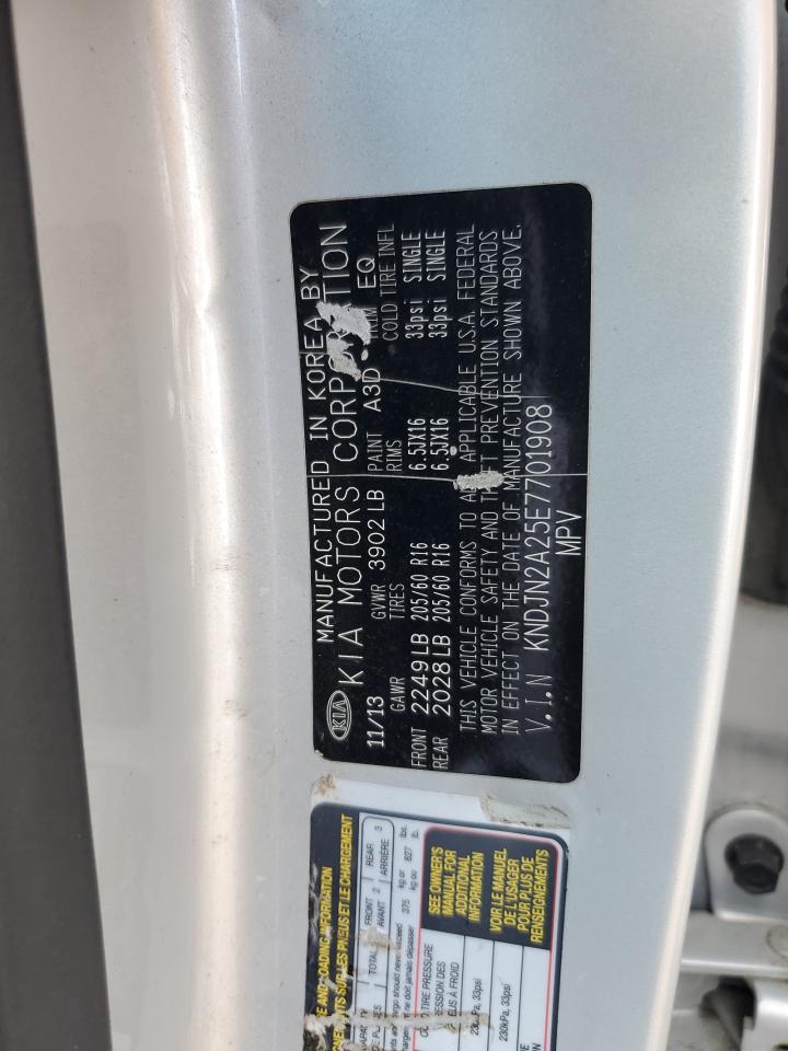 2014 Kia Soul VIN: KNDJN2A25E7701908 Lot: 82311675