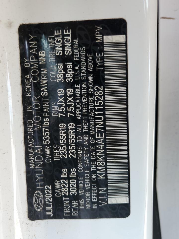 2022 Hyundai Ioniq 5 Sel VIN: KM8KN4AE7NU115282 Lot: 84834325