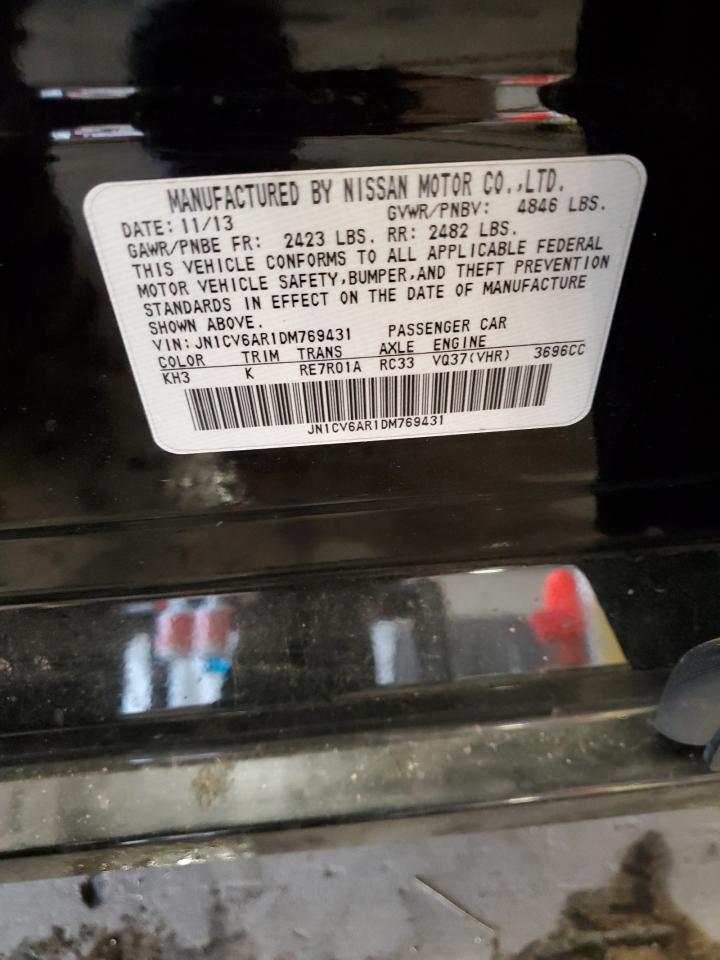 2013 Infiniti G37 VIN: JN1CV6AR1DM769431 Lot: 84215835