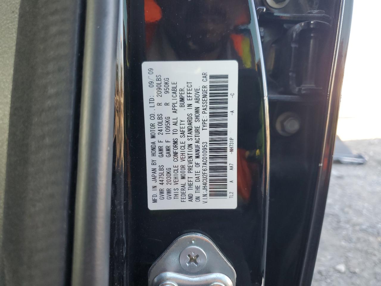 2010 Acura Tsx VIN: JH4CU2F67AC010953 Lot: 90379425