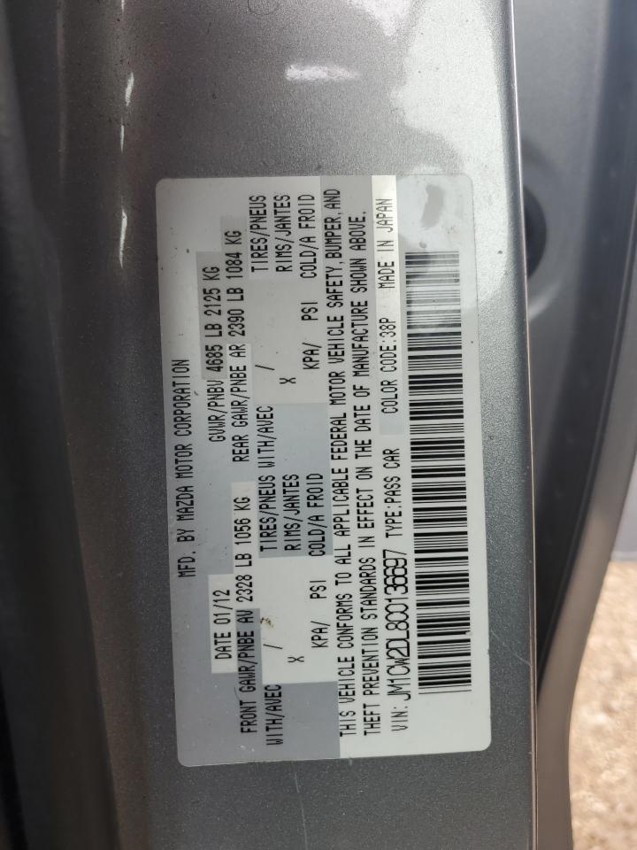 2012 Mazda 5 VIN: JM1CW2DL8C0136697 Lot: 82244835