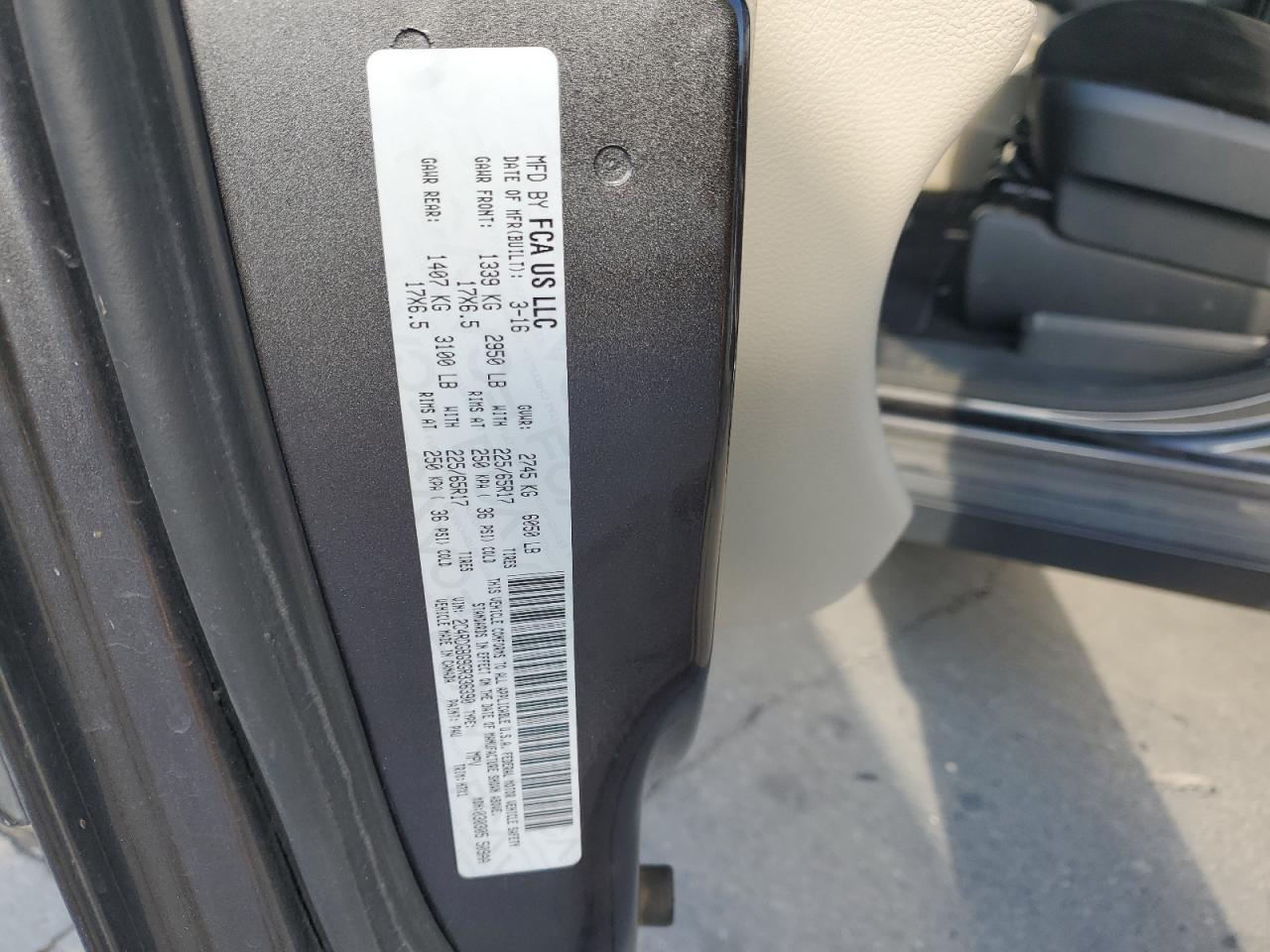 2016 Dodge Grand Caravan Se VIN: 2C4RDGBG9GR336390 Lot: 82224495