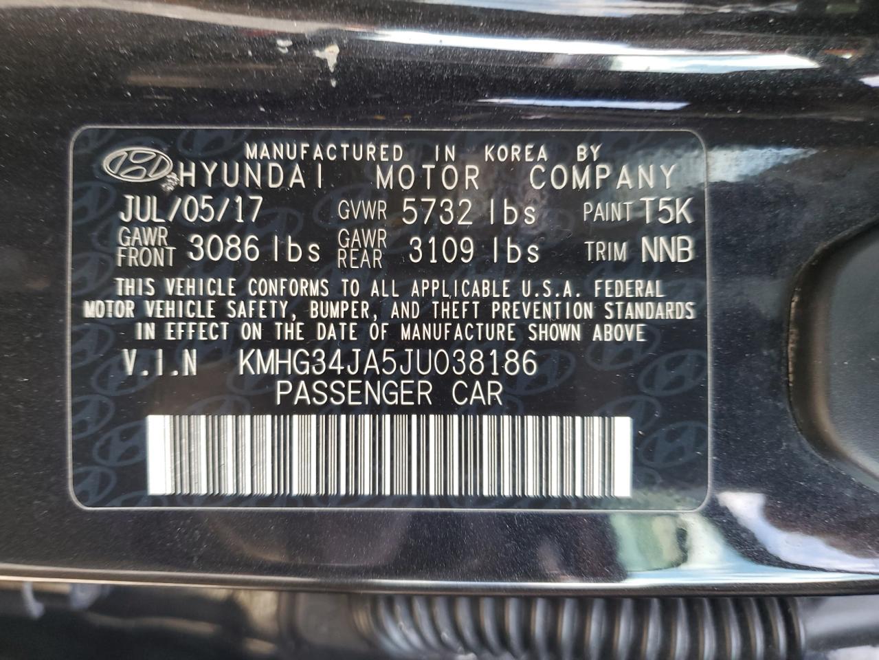 2018 Genesis G90 Premium VIN: KMHG34JA5JU038186 Lot: 82518045