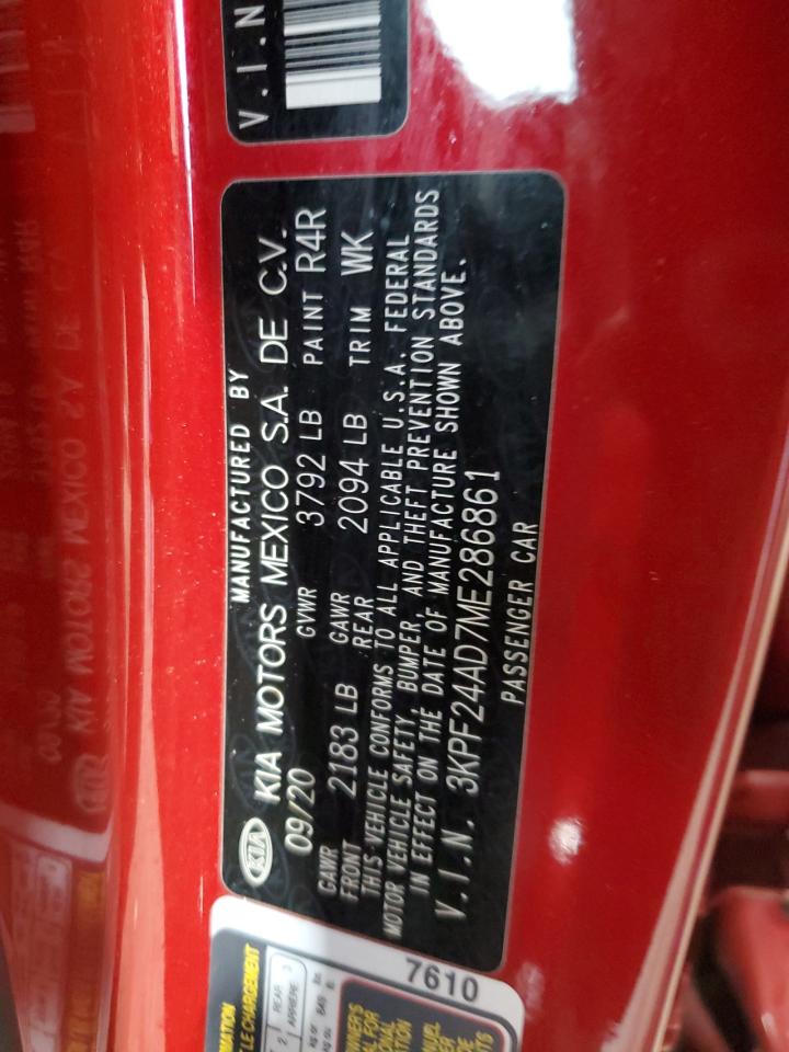 2021 Kia Forte Fe VIN: 3KPF24AD7ME286861 Lot: 90662935